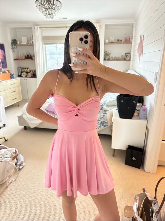 Lucy in the Sky Dresses & Skirts - Lucy in the Sky Bubblegum Pink Dress with Twist Bodice